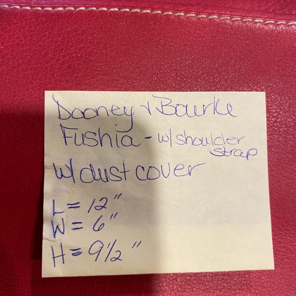 Dooney & Bourke satchel fuchsia pebble leather - Picture 5 of 9